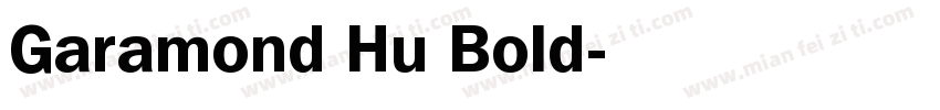 Garamond Hu Bold字体转换